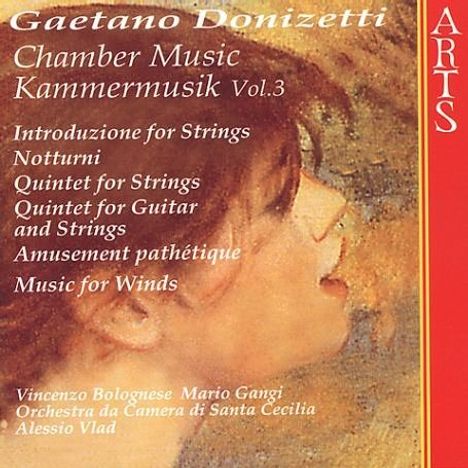 Gaetano Donizetti (1797-1848): Kammermusik Vol.3, CD