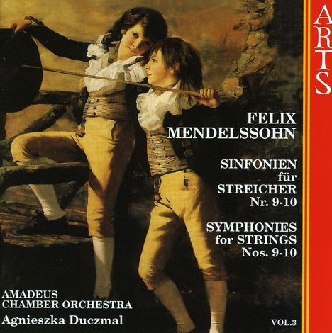 Felix Mendelssohn Bartholdy (1809-1847): Streichersymphonien Nr.9 &amp; 10, CD
