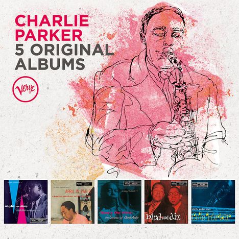 Charlie Parker (1920-1955): 5 Original Albums (60 Jahre Verve), 5 CDs