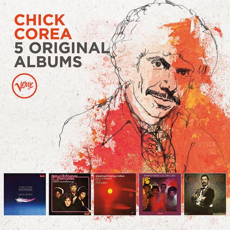 Chick Corea (1941-2021): 5 Original Albums (60 Jahre Verve), 5 CDs