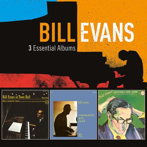 Bill Evans (Piano) (1929-1980): 3 Essential Albums (Verve-Edition), 3 CDs