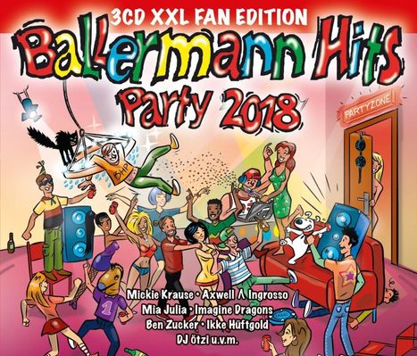 Ballermann Hits Party 2018 (XXL-Fan-Edition), 3 CDs