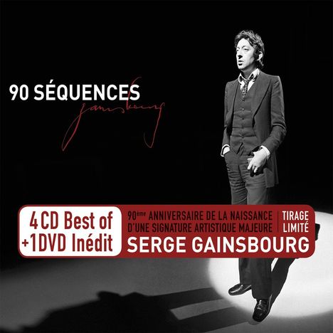 Serge Gainsbourg (1928-1991): 90 Sequences, 4 CDs und 1 DVD