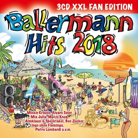 Ballermann Hits 2018 (XXL-Fan-Edition), 3 CDs