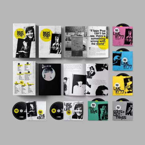 Iggy Pop: The Bowie Years (Limited Edition Box), 7 CDs und 1 Buch