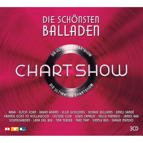 Die ultimative Chartshow: Die schönsten Balladen, 3 CDs