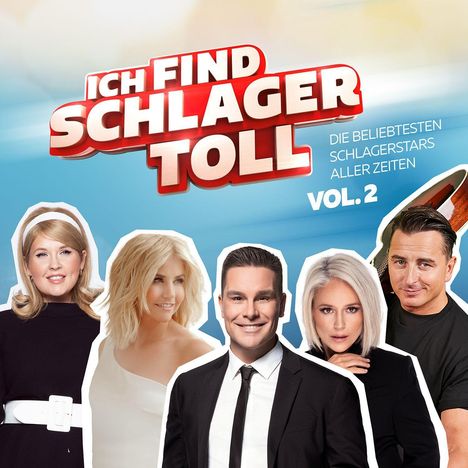 Ich find Schlager toll - Die beliebtesten Schlagerstars aller Zeiten Vol. 2, 2 CDs und 1 DVD