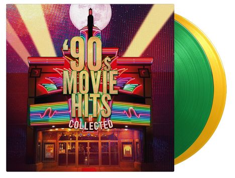 Filmmusik: 90's Movie Hits Collected (180g) (Limited Numbered Edition) (LP1: Green Vinyl/ LP2: Yellow Vinyl), 2 LPs