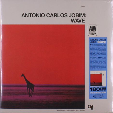 Antonio Carlos (Tom) Jobim (1927-1994): Wave (180g) (Limited Edition), LP