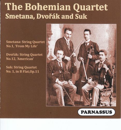 Bohemian String Quartet - Smetana,Dvorak and Suk, CD