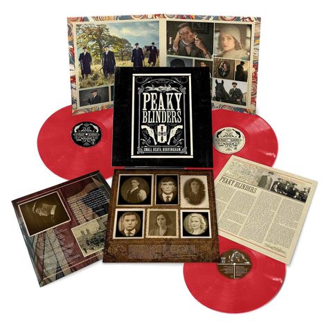 Filmmusik: Peaky Blinders Season 1 - 5 (Limited Edition) (Red Vinyl), 3 LPs