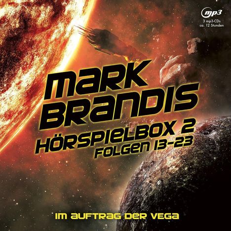 Mark Brandis Hörspielbox 2 (Folgen 13-23) Im Auftrag der Vega, 3 MP3-CDs
