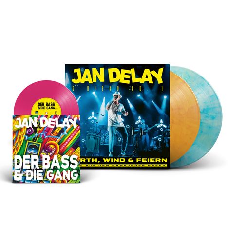 Jan Delay: Earth, Wind &amp; Feiern - Live aus dem Hamburger Hafen (Limited Edition) (Colored Vinyl), 2 LPs und 1 Single 7"