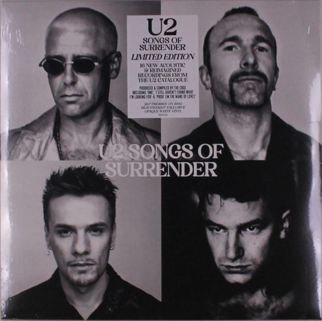 U2: Songs Of Surrender (180g) (Limited Edition) (White Vinyl), 2 LPs