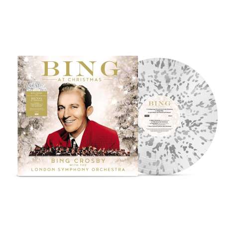 Bing Crosby: Bing At Christmas (Limited Edition) (Clear &amp; Silver Splatter Vinyl), LP