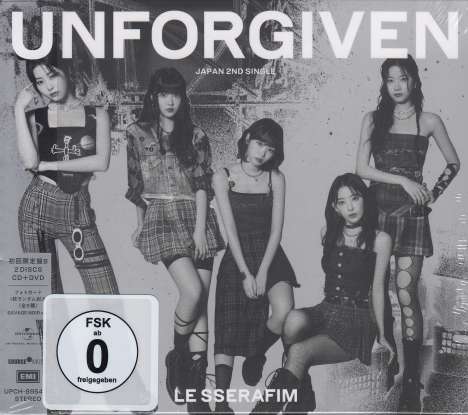 Le Sserafim: Unforgiven (Limited Edition B) (Japan Single + DVD), 1 Maxi-CD und 1 DVD