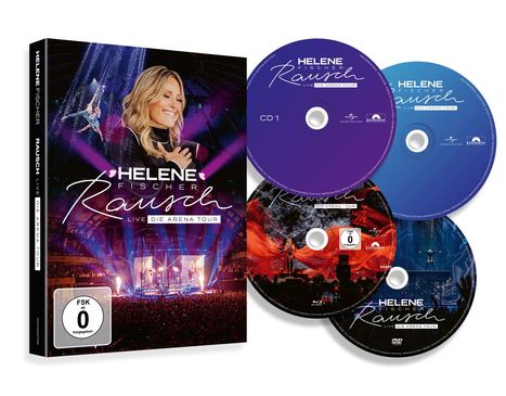 Helene Fischer: Rausch Live (Die Arena-Tour) (Limited Super Deluxe Edition), 2 CDs, 1 DVD und 1 Blu-ray Disc