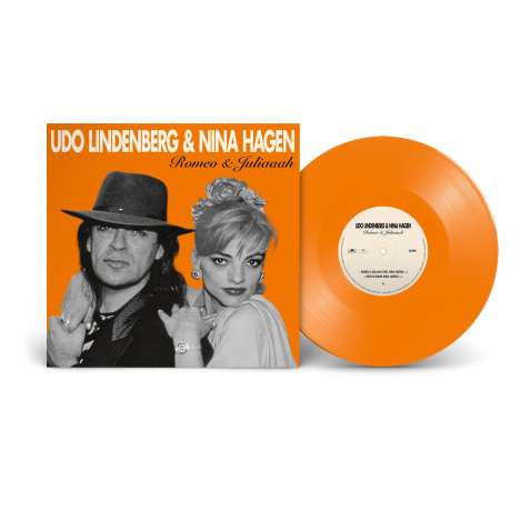 Udo Lindenberg &amp; Nina Hagen: Romeo &amp; Juliaaah (limitierte nummerierte Edition) (Orange Vinyl), Single 10"