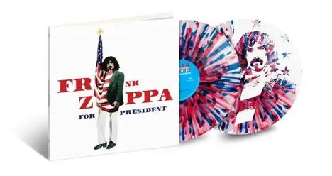 Frank Zappa (1940-1993): Zappa For President (RSD 2024) (Limited Edition) (Red, White &amp; Blue Splattered Vinyl), 2 LPs