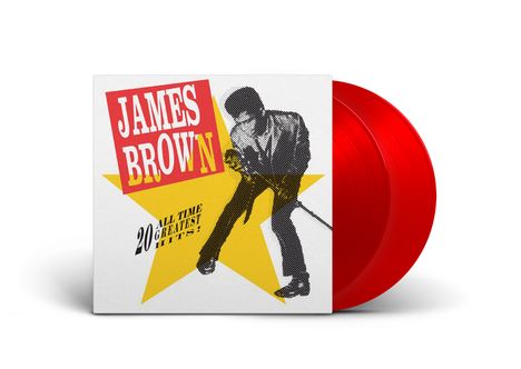 James Brown: 20 All Time Greatest Hits (International Version) (Limited Edition) (Red Vinyl), 2 LPs