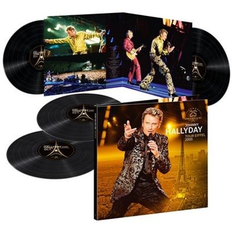 Johnny Hallyday: Live Tour Eiffel 2000 (25eme Anniversaire), 4 LPs