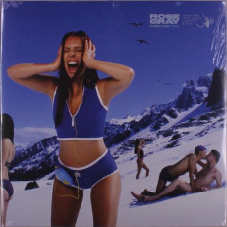 Oben rechts steht "ROSE GRAY". Eine Frau in blauer Sportkleidung steht vor einer schneebedeckten Berglandschaft.