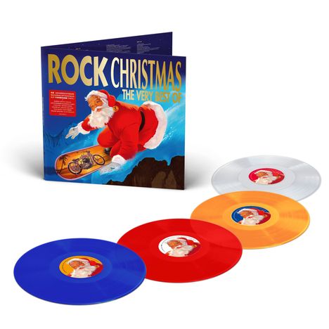 Rock Christmas - The Very Best Of (New Edition 2024) (Colored Vinyl), 4 LPs