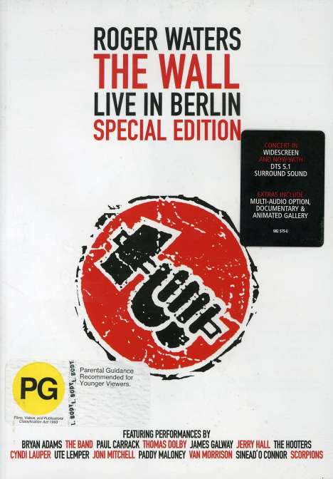 Roger Waters: The Wall - Live In Berlin 21.7.1990 (Special Edition), DVD