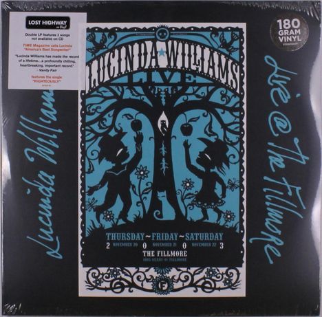 Lucinda Williams: Live @ The Fillmore (180g), 3 LPs