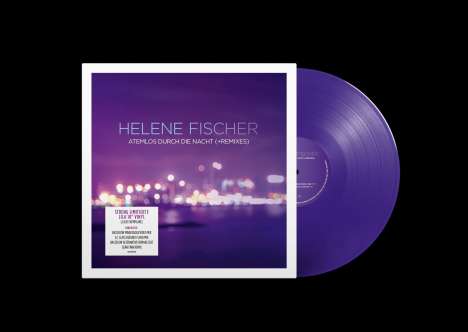 Helene Fischer: Atemlos durch die Nacht + Remixes (Limited Numbered Edition) (Lila Vinyl), Single 10"