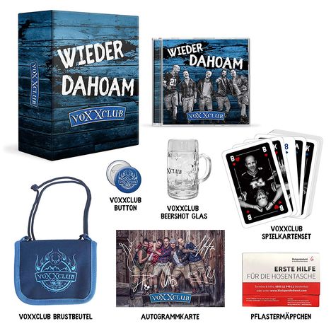 voXXclub: Wieder dahoam (Limitierte Fanbox), 1 CD und 2 Merchandise