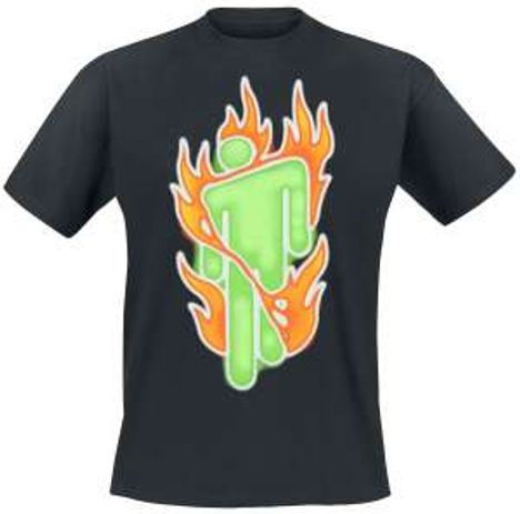 Billie Eilish: Airbrush Flames (Gr.XL), T-Shirt