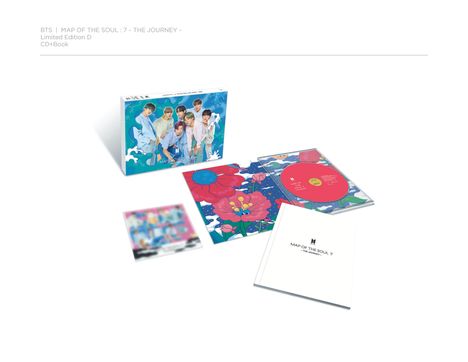 BTS (Bangtan Boys/Beyond The Scene): Map Of The Soul: 7 - The Journey (Limited Edition Version D), 1 CD und 1 Buch