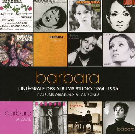 Barbara (1930-1997): L'Integrale Des Albums Studio, 12 CDs