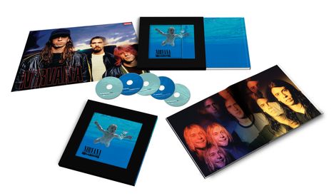 Nirvana: Nevermind (Remastered) (Limited-Super-Deluxe-Edition), 4 CDs und 1 DVD