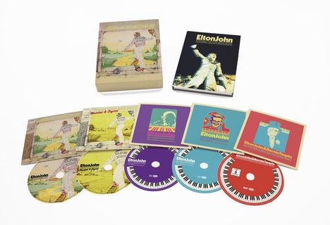 Elton John (geb. 1947): Goodbye Yellow Brick Road (40th Anniversary Box) (4CD + DVD + Hardcoverbuch), 4 CDs und 1 DVD