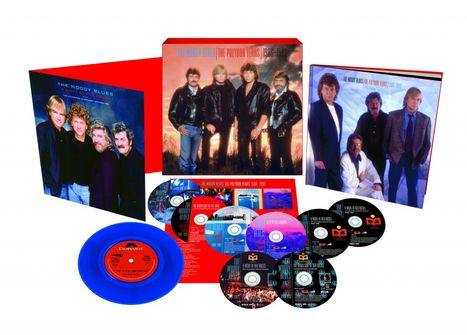 The Moody Blues: The Polydor Years 1986 - 1992 (Limited-Edition-Boxset) (6CD + 2DVD + Single 7"), 6 CDs, 2 DVDs und 1 Single 7"
