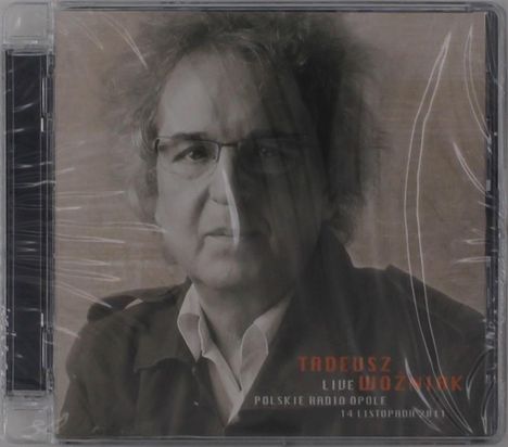 "Tadeusz Woźniak Live, Polskie Radio Opole, 14 listopada 2011" auf einem CD-Cover mit Porträt eines Mannes.