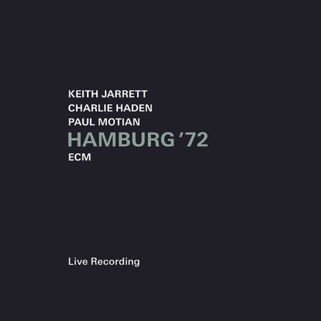 Keith Jarrett (geb. 1945): Hamburg '72, CD