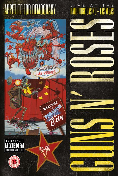 Guns N' Roses: Appetite For Democracy: Live At The Hard Rock Casino - Las Vegas 2012 (Amaray-Case), 2 CDs und 1 DVD