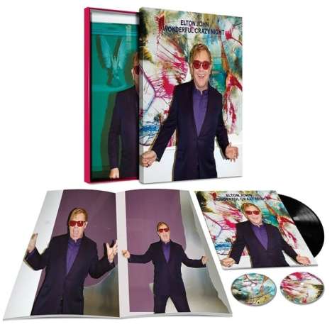 Elton John (geb. 1947): Wonderful Crazy Night (180g) (Limited Super Deluxe Box-Set), 1 LP und 2 CDs
