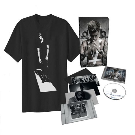 Justin Bieber: Purpose (Limited Fan Box), 1 CD und 1 T-Shirt