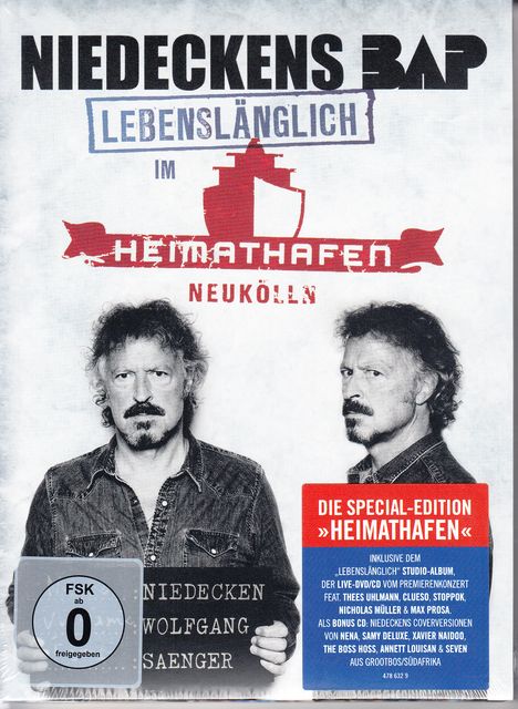 Niedeckens BAP: Lebenslänglich im Heimathafen (Special-Edition), 3 CDs und 1 DVD