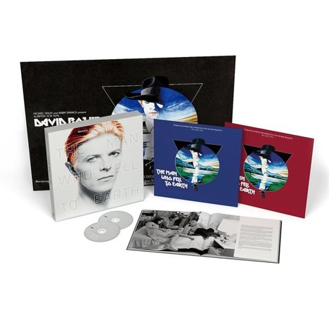 Filmmusik: The Man Who Fell To Earth (Limited Super Deluxe Edition), 2 LPs, 2 CDs und 1 Buch
