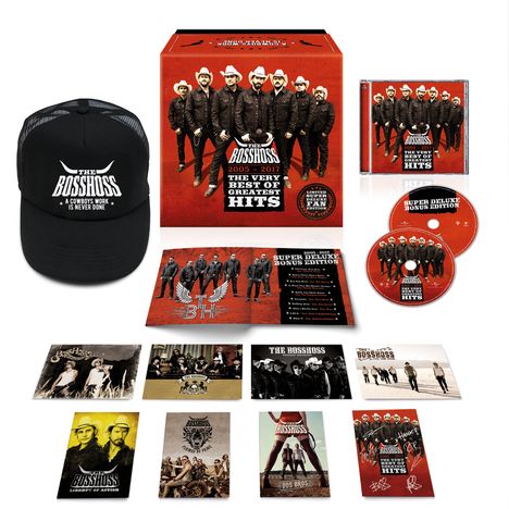 BossHoss: The Very Best Of Greatest Hits (2005 - 2017) (Super Deluxe Edition), 2 CDs und 1 Merchandise