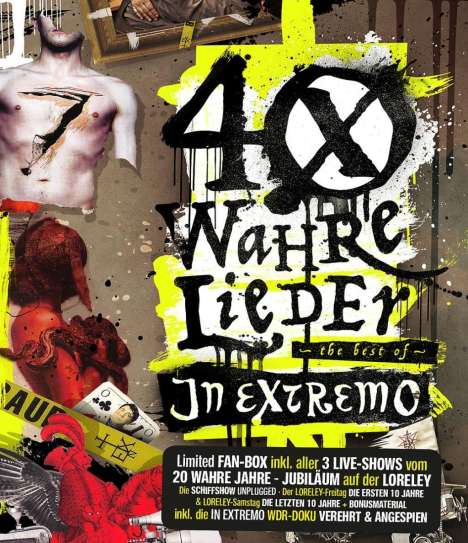In Extremo: 40 wahre Lieder: The Best Of Extremo (Limited-Loreley-Fanbox), 2 CDs und 2 Blu-ray Discs