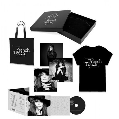 Carla Bruni: French Touch (Limited-Deluxe-Edition) (Fanbox), 1 CD, 1 DVD und 1 T-Shirt