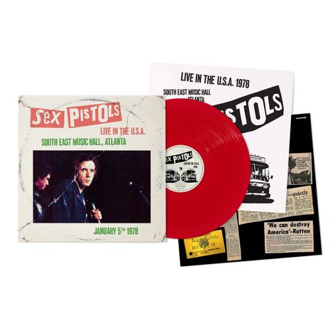 Sex Pistols: Live In The U.S.A. 1978 – Atlanta 5th Jan – 1978 Atlanta, South East Music Hall, USA (Limited Edition) (Red Vinyl), LP