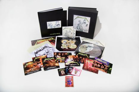 Metallica: ... And Justice For All (remastered) (Deluxe-Box-Set) (Limited Edition), 11 CDs, 6 LPs, 4 DVDs, 1 Buch und 1 Merchandise