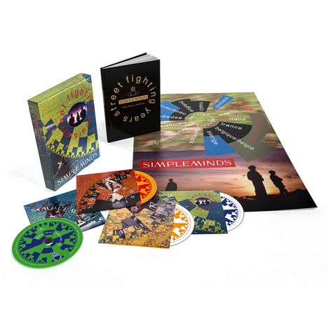 Simple Minds: Street Fighting Years (Limited Edition), 4 CDs und 1 Buch